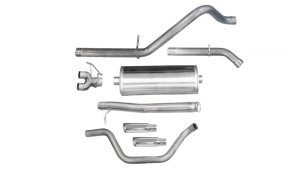 Chevrolet Silverado Performance Exhaust - Rear - CORSA Performance - Cat Back Dual Rear Exit - Polished - `09-`13